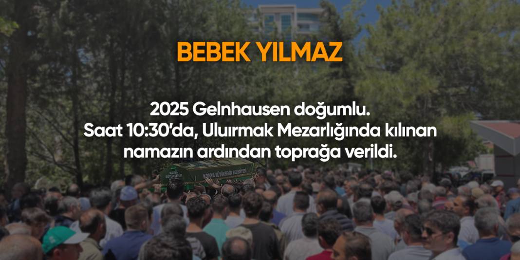 Konya'da bugün vefat edenler | 17 Ekim 2025 14